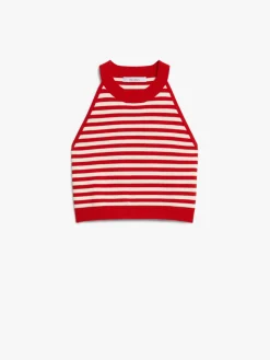 Top in filato jacquard