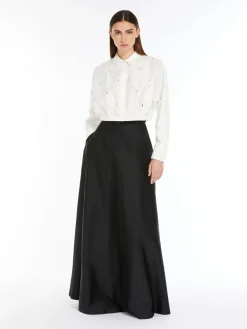 Top in shantung di seta