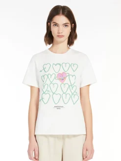 T-shirt in cotone con stampa