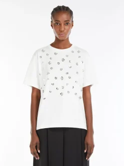 T-shirt in jersey con stampa