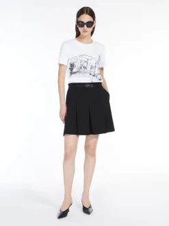 T-shirt in jersey con stampa