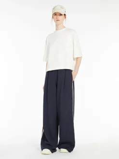 T-shirt in jersey di cotone e viscosa
