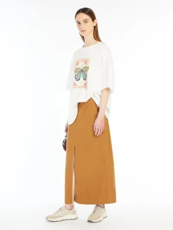 T-shirt over in cotone con stampa