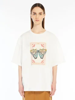 T-shirt over in cotone con stampa